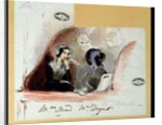 George Sand and Marie de Flavigny Countess of Agoult, at the Comedie Francaise, 1834 by Auguste (b.1810-15) Odier