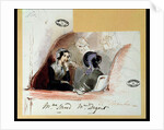 George Sand and Marie de Flavigny Countess of Agoult, at the Comedie Francaise, 1834 by Auguste (b.1810-15) Odier