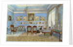 The Salon of Madame Hanska in St. Petersburg by Carl Ivanovitch Kollmann