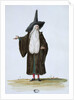 A Magician, theatrical costume design for the celebrations and parties of Louis XIV by Jean I (1640-1711) Berain