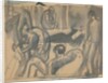 Maynard Keynes, Lytton Strachey and Others, c.1916 by Dora Carrington