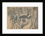 Maynard Keynes, Lytton Strachey and Others, c.1916 by Dora Carrington