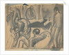 Maynard Keynes, Lytton Strachey and Others, c.1916 by Dora Carrington