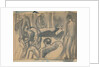 Maynard Keynes, Lytton Strachey and Others, c.1916 by Dora Carrington