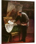 The Artist in his Studio by Honore Daumier