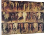 Horses' Hindquarters by Theodore Gericault