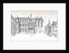 View of the courtyard and chapel at Chantilly by French School