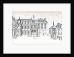 View of the courtyard and chapel at Chantilly by French School
