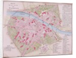Map of the town of Florence, 1812 by French School