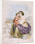 Woman and Child by French School