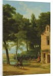 Italian Landscape with a Cavalier by Jean Victor Bertin