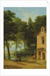 Italian Landscape with a Cavalier by Jean Victor Bertin