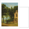 Italian Landscape with a Cavalier by Jean Victor Bertin