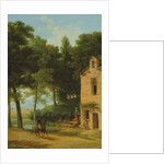 Italian Landscape with a Cavalier by Jean Victor Bertin