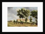 Landscape in Ile-de-France with Harvesters, 1802 by Jean Joseph Xavier Bidauld