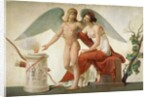 Cupid Inviting Venus to a Sacrifice by Louis Lafitte