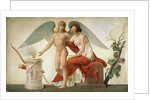 Cupid Inviting Venus to a Sacrifice by Louis Lafitte