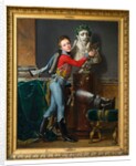 The young Vicomte de Laborde with the bust of his dead father at Wagram by Alexandre-Jean Dubois Drahonet