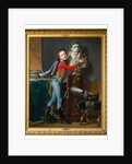 The young Vicomte de Laborde with the bust of his dead father at Wagram by Alexandre-Jean Dubois Drahonet