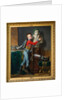 The young Vicomte de Laborde with the bust of his dead father at Wagram by Alexandre-Jean Dubois Drahonet