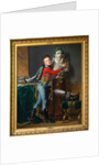 The young Vicomte de Laborde with the bust of his dead father at Wagram by Alexandre-Jean Dubois Drahonet