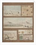 Six views and drawings of Lake Natron in Libya, made during the reconnaissance mission of the Egyptian Army led by General Andreossy, 1799 by Henri Joseph Redoute