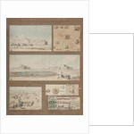 Six views and drawings of Lake Natron in Libya, made during the reconnaissance mission of the Egyptian Army led by General Andreossy, 1799 by Henri Joseph Redoute