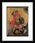 Icon of St George Slaying the Dragon by Greek School
