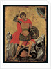 Icon of St George Slaying the Dragon by Greek School