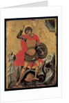 Icon of St George Slaying the Dragon by Greek School
