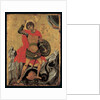 Icon of St George Slaying the Dragon by Greek School