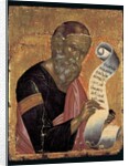 St. John the Theologian, Writing his Revelations on an Open Scroll by Andreas (attr. to) Rico
