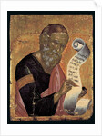 St. John the Theologian, Writing his Revelations on an Open Scroll by Andreas (attr. to) Rico