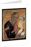 St. John the Theologian, Writing his Revelations on an Open Scroll by Andreas (attr. to) Rico