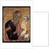 St. John the Theologian, Writing his Revelations on an Open Scroll by Andreas (attr. to) Rico