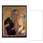 St. John the Theologian, Writing his Revelations on an Open Scroll by Andreas (attr. to) Rico