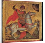 Icon of St. George on Horseback, Slaying the Dragon by Angelos Akotandos