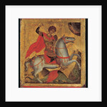 Icon of St. George on Horseback, Slaying the Dragon by Angelos Akotandos
