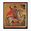 Icon of St. George on Horseback, Slaying the Dragon by Angelos Akotandos