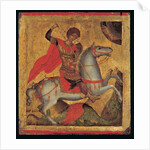 Icon of St. George on Horseback, Slaying the Dragon by Angelos Akotandos