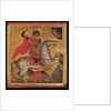 Icon of St. George on Horseback, Slaying the Dragon by Angelos Akotandos