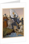 Alexandros Ypsilantis crossing the Prouthos river, February 1821 by Peter von Hess