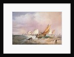 Off the French Coast, 1837 by Edward Duncan
