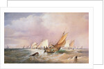 Off the French Coast, 1837 by Edward Duncan