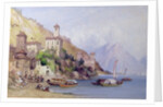 Gravedona, Lake Como, 1895 by William Callow