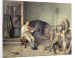 Samuel Crompton Inventing his Spinning Mule, 1895 by Alfred Walter Bayes