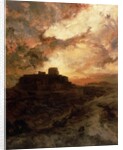 Sunset, Pueblo del Walpe, Arizona, 1880 by Thomas Moran