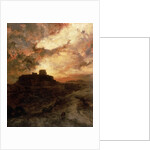 Sunset, Pueblo del Walpe, Arizona, 1880 by Thomas Moran