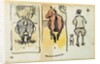 A page from a scrapbook containing 43 sketches by Joseph Crawhall