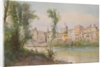 View of the Porto di Ripetta dai Prati, Rome by Ettore Roesler Franz